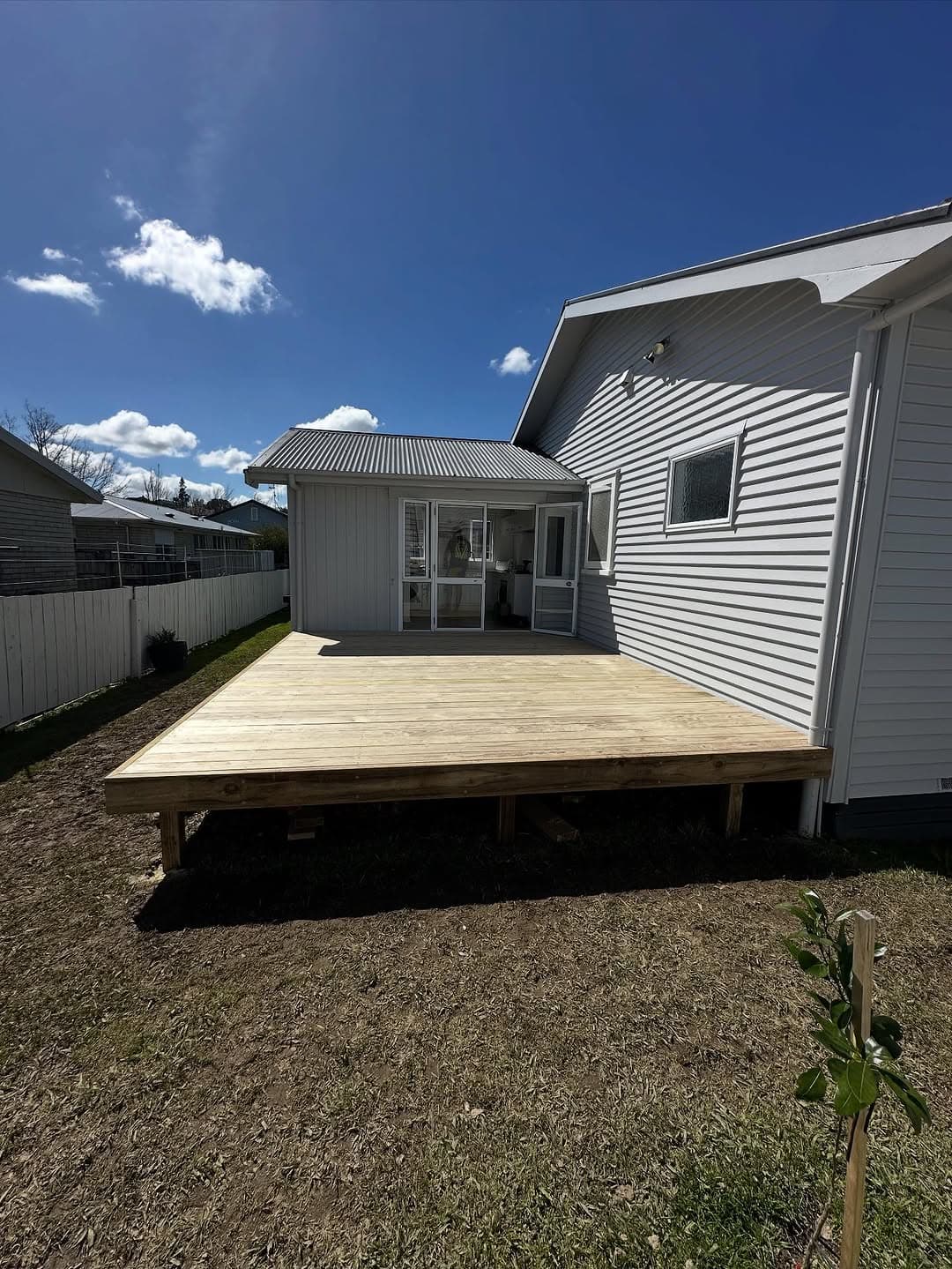 Timber deck built in Hamilton by Solid Foundations Building